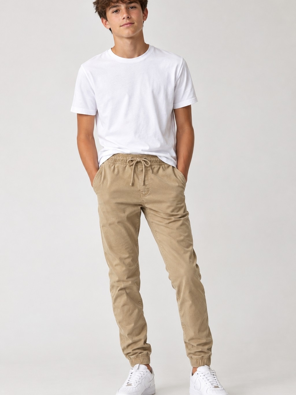 Hollister Men’s XS Tan Khaki Pull-On Jogger Pants